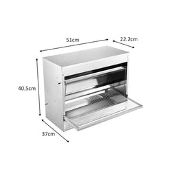 10kg Automatic Chicken Feeder - Self-Feed Design, Galvanised Steel