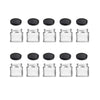 10x 300ml Glass Jars with Twist Lids - Food & Cosmetic Containers