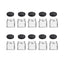 10x 300ml Glass Jars with Twist Lids - Food & Cosmetic Containers