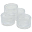 3ml Clear Styrene Lip Balm Jars with Lids - Pack of 10