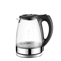 1.7L Electric Glass Kettle - Tempered Glass, Auto Shutdown, LED Blue Light