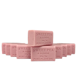 10-Pack 200g Sweet Pea & Jasmine Scented Natural Vegetable Base Soap