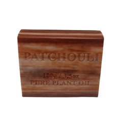 100x 100g Patchouli Scent Plant Oil Soap Bars - Pure Natural Vegetable Base Bar