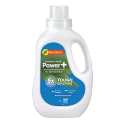 Bosisto's 1.2L Power+ Laundry Liquid - Eucalyptus Plant-Based Washing Detergent for Tough Stains