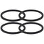 4x For Nutribullet RX Gasket Black Seal Ring - Suits 1700W 1700 N17-1001 Blade