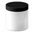 5x 600g Plastic Cosmetic Jar + Lids - Empty White Cream Container