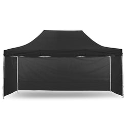 Wallaroo Gazebo Tent Marquee 3x4.5m PopUp Outdoor Black