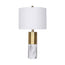 Sarantino Metal And Marble Table Lamp - White