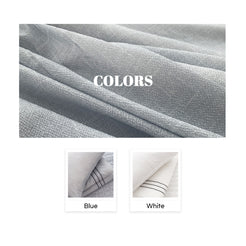 Saesom Double White Flua Snow Comforter Set Cool Lightweight Quilt Bedspread Bedding Coverlet