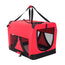 Paw Mate Red Portable Soft Dog Cage Crate Carrier L