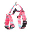 Banhamsisun L Marble Pink Dog Double-Lined Straps Harness and Lead Set Leash Adjustable No Pull