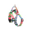 Banhamsisun S Sweet Green Dog Double-Lined Straps Harness and Lead Set Leash Adjustable No Pull