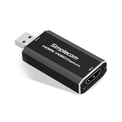 Simplecom DA315 HDMI to USB 2.0 Video Capture Card for Live Streaming & Recording - Full HD 1080p