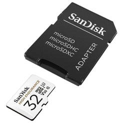 SanDisk High Endurance MicroSDHC Card 32GB - UHS-I C10 U3 V30 100MB/s R 40MB/s W SD Adaptor