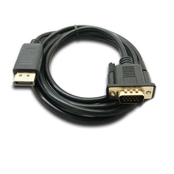 1.8m DisplayPort to VGA Cable Adapter - 1920x1200 60Hz - Plug and Play - Compatible with Desktops, Laptops, and More