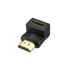 Left Angle 90 Degree HDMI Male to Female Plug Play Connector Adapter joiner