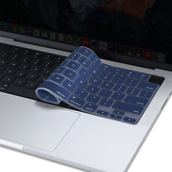 Keyboard Cover Skin For MacBook Air Pro 13 13.6 14 15.3 16 A2442 A2779 A2485 A2780 A2681 A2941 M1 M2 2021 to 2023 Navy Blue