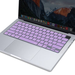 Keyboard Cover Skin For MacBook Air Pro 13 13.6 14 15.3 16 A2442 A2779 A2485 A2780 A2681 A2941 M1 M2 2021 to 2023 purple