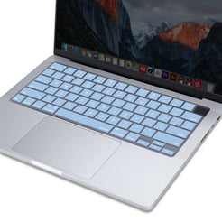 Keyboard Cover Skin For MacBook Air Pro 13 13.6 14 15.3 16 A2442 A2779 A2485 A2780 A2681 A2941 M1 M2 2021 to 2023 Sky Blue