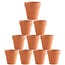 10-Pack 5cm Clay Ceramic Flower Pots with Drain Holes - Perfect for Seedlings, Crafts, and Decorations