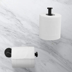 Toilet Paper Holder Self Adhesive Black Bathroom Paper Roll Holder Roll Holder 304