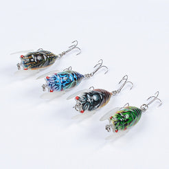 4x Popper Poppers 5cm Fishing Lure Lures Surface Tackle Fresh Saltwater