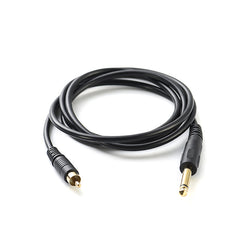 1.5M 6.35mm to RCA Male Audio Cable - High-Quality Male to Male Connector, Ideal for Audio & Video