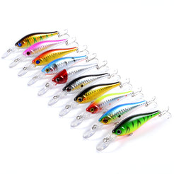 10x Popper Minnow 10.2cm Fishing Lure for Saltwater and Freshwater Tackle