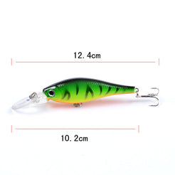 10x Popper Minnow 10.2cm Fishing Lure for Saltwater and Freshwater Tackle