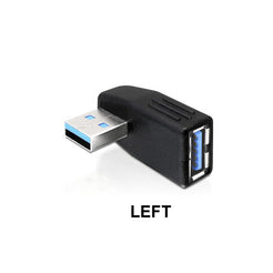 USB 3.0 Vertical Left  Male to Mini USB Female Plug Adapters