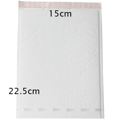 White Bubble Padded Envelope Bag 100 Pack - 22.5cm x 15cm Self Seal