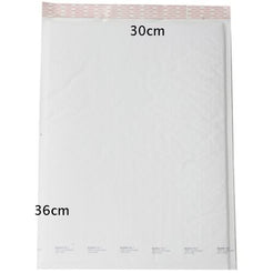 10-Pack White Bubble Padded Bag - 360x300mm for Shipping & Mail