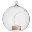 10-Pack Hanging Clear Glass Ball Tealight Candle Holder - 10cm Diameter - Wedding Globe Decoration