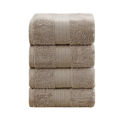 Linenland 4 Piece Cotton Bath Towels Set - Sandstone