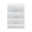 Linenland 4 Piece Cotton Bath Towels Set - White