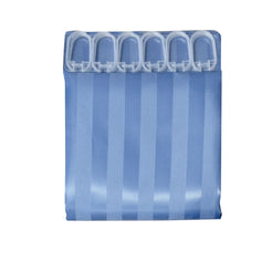 Jacquard Stripe Shower Curtain Blue Stone