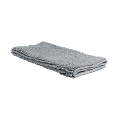 Chenille Toggle Bath Mat 50 x 80cm Grey