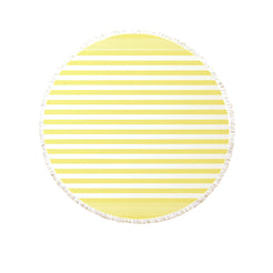 J.Elliot Home Round Cotton Turkish Towel Lemon Sorbet J.Elliot Home