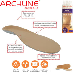 ARCHLINE Insoles Orthotics Full Length Arch Support Diabetics Plantar Fasciitis  - EUR 43