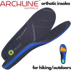 Archline Active Orthotics Full Length Arch Support Relief Insoles - For Hiking & Outdoors - M (EU 40-42)