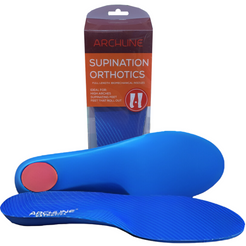 Archline Supination Orthotic Insoles - Full Length (Unisex) Plantar Fasciitis High Arch - Euro 39