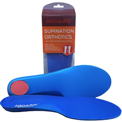 Archline Supination Orthotic Insoles - Full Length (Unisex) Plantar Fasciitis High Arch - Euro 44