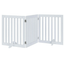 Three Panel Freestanding Dog Gate, White