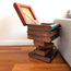 Side Table Corner Table Raintree Wood Book Stack Design w Storage Compartment