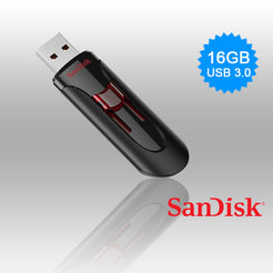 SanDisk CZ600 Cruzer Glide USB 3.0 Flash Drive - 16GB Capacity - Compact & Secure